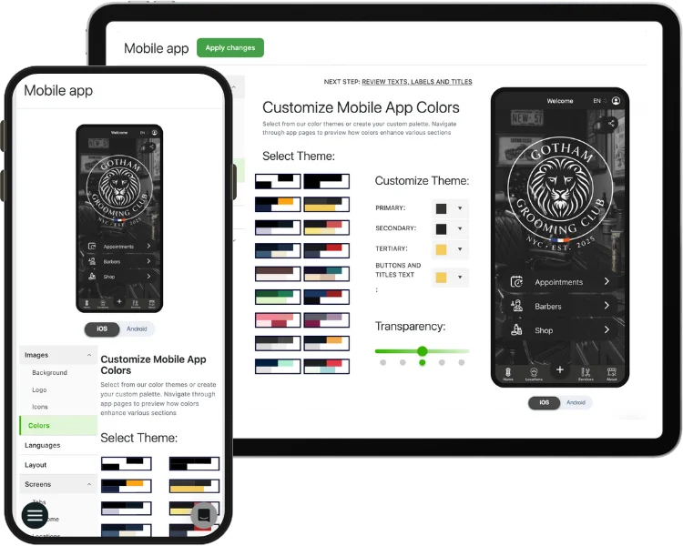 Configuration simple mais puissante et flexible pour l'application