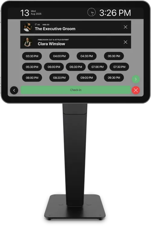 Self check-in kiosk for your customers